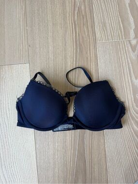 GAP Dark Navy favorite push up Padded Bra with Scalloped Edge